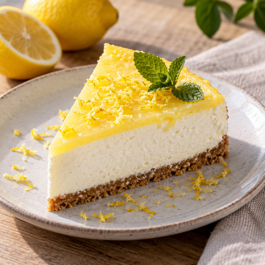 Photo du plat Cheesecake protéiné citron
