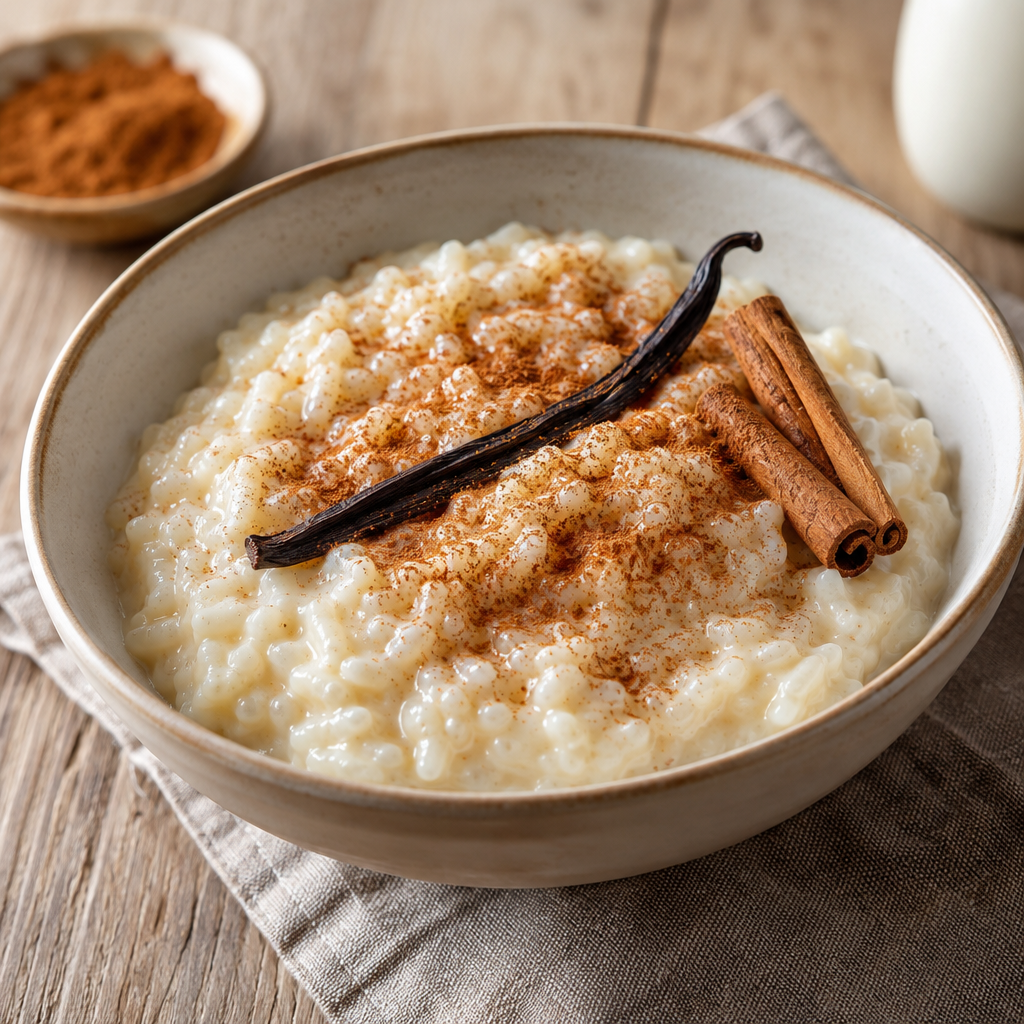 Photo du plat Riz au lait vanille & cannelle